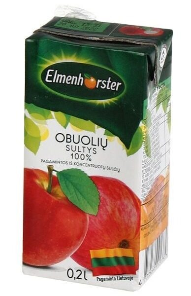 Sula ELMENHORSTER Ābolu 100%, 0.2 l